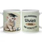 Névvel kérhető Bárány - 2026 évi Ballagásra mintás bögre