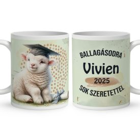 Névvel kérhető Bárány - 2024 évi Ballagásra mintás bögre