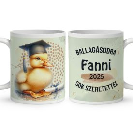 Névvel kérhető Kacsa - 2024 évi Ballagásra mintás bögre