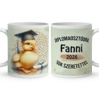 Névvel kérhető Kacsa - 2026 évi Ballagásra mintás bögre