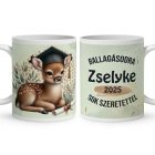 Névvel kérhető Szarvas - 2025 évi Ballagásra mintás bögre