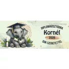 Névvel kérhető Elefánt - 2026 évi Ballagásra mintás bögre