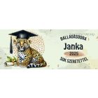 Névvel kérhető Leopárd - 2024 évi Ballagásra mintás bögre