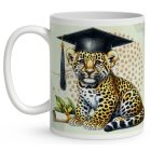 Névvel kérhető Leopárd - 2024 évi Ballagásra mintás bögre