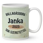 Névvel kérhető Leopárd - 2024 évi Ballagásra mintás bögre