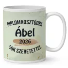 Névvel kérhető Leopárd - 2026 évi Ballagásra mintás bögre