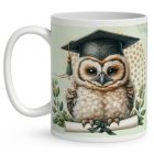 Névvel kérhető Bölcs Bagoly - 2025 évi Ballagásra mintás bögre