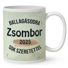 Névvel kérhető Bölcs Bagoly - 2025 évi Ballagásra mintás bögre