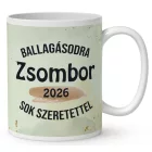 Névvel kérhető Bölcs Bagoly - 2026 évi Ballagásra mintás bögre