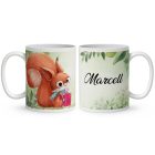 Névvel kérhető - Cuki kávés bagoly mintás bögre