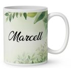 Névvel kérhető - Cuki kávés bagoly mintás bögre