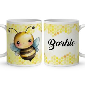 Névvel kérhető - Nagyon cuki méhecske mintás bögre