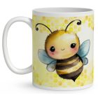 Névvel kérhető - Nagyon cuki méhecske mintás bögre