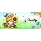 Névvel kérhető - Cuki napraforgós manó mintás bögre