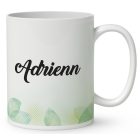 Névvel kérhető - Cuki napraforgós manó kosárral mintás bögre