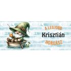 Névvel kérhető - Horgász manó és egy korsó sör mintás bögre