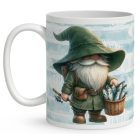 Névvel kérhető - Horgász manó sikeres nap mintás bögre