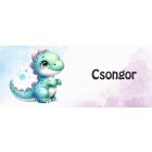 Névvel kérhető - Cuki dinó mintás bögre