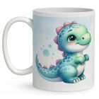 Névvel kérhető - Cuki dinó mintás bögre