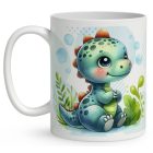 Névvel kérhető - Cuki dinó mintás bögre