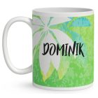 Névvel kérhető - Kék cuki teknős mintás bögre