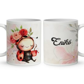 Névvel kérhető - Bubble cuki teknős mintás bögre