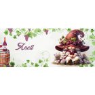 Névvel kérhető - Egy pohár bor és a borász manó lány mintás bögre