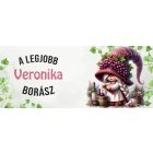 Névvel kérhető - A legjobb borász manólány mintás bögre
