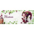 Névvel kérhető - Cuki borász manó lány mintás bögre