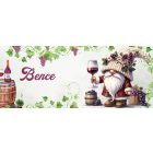 Névvel kérhető - Cuki szüreti borász manó mintás bögre