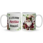 Névvel kérhető - A legjobb borász manó mintás bögre