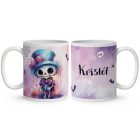 Névvel kérhető - Halloween Csontváz mintás bögre