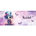 Névvel kérhető - Halloween Csontváz mintás bögre
