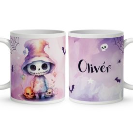   Névvel kérhető - Halloween Jack, a csontváz mintás bögre