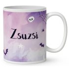 Névvel kérhető - Halloween Boszi lány mintás bögre