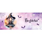 Névvel kérhető - Halloween Boszorkány mintás bögre