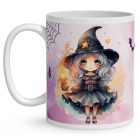 Névvel kérhető - Halloween Boszorkány mintás bögre