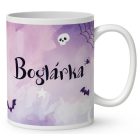 Névvel kérhető - Halloween Boszorkány mintás bögre