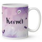 Névvel kérhető - Halloween Sárkány fiú mintás bögre