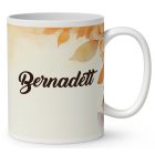 Névvel kérhető - Tündéri őszi manó lány mintás bögre