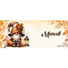 Névvel kérhető - Cuki őszi manó mintás bögre