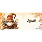 Névvel kérhető - Kandallós őszi manó mintás bögre