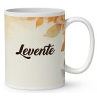 Névvel kérhető - Kandallós őszi manó mintás bögre