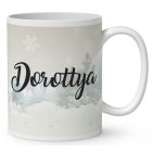 Névvel kérhető - Karácsonyi manó sok-sok ajándékkal mintás bögre