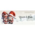 Névvel kérhető - Éneklő karácsonyi manók mintás bögre