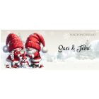 Névvel kérhető - Építsünk hóembert, karácsonyi manók mintás bögre