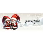 Névvel kérhető - Forró csokis karácsonyi manók mintás bögre