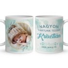 Egyedi, fényképes bögre - Baba kisfiú mintás bögre