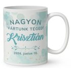 Egyedi, fényképes bögre - Baba kisfiú mintás bögre