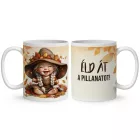 AJÁNDÉK VÁSÁRLÁSHOZ - Éld át a pillanatot - Őszi manó lány mintás bögre